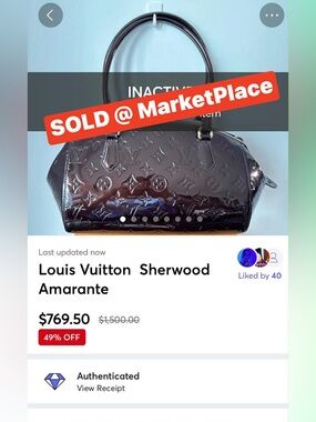 SOLD — Louis Vuitton Sherwood